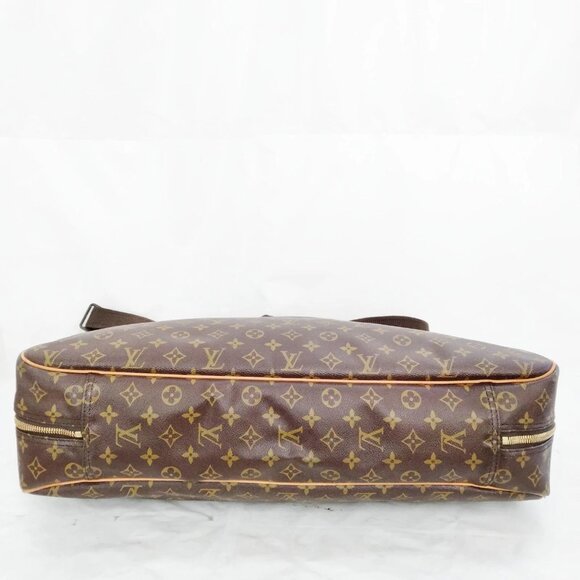 Authentic Louis Vuitton Alize1 Poches Brown Monogram Tote Bag mn778-120325 - Picture 7 of 16